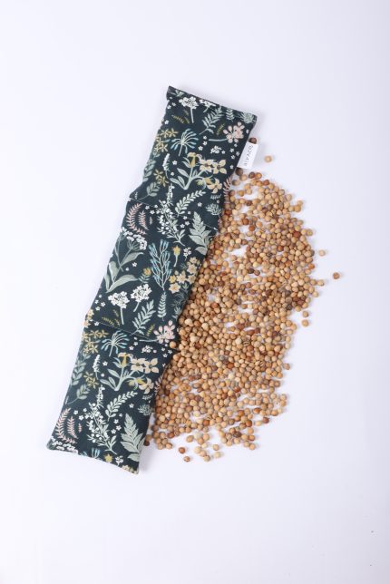 Bevaco Kiraz Çekirdeği Yastığı | 15×60 cm | Doğal Sıcak Soğuk Terapi | Çiçek Desenli